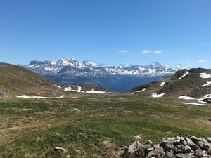 On the way up