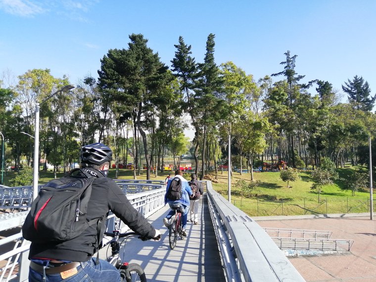 Cyclists, Bogotá