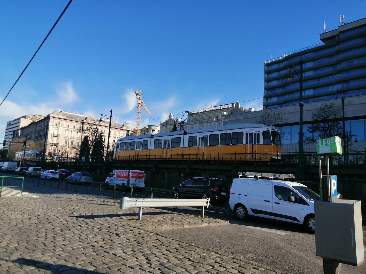 Yellow tram