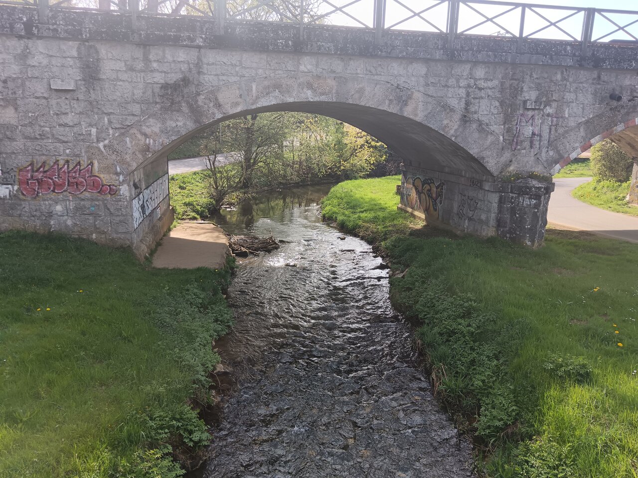 Pegnitz River in Pegnitz