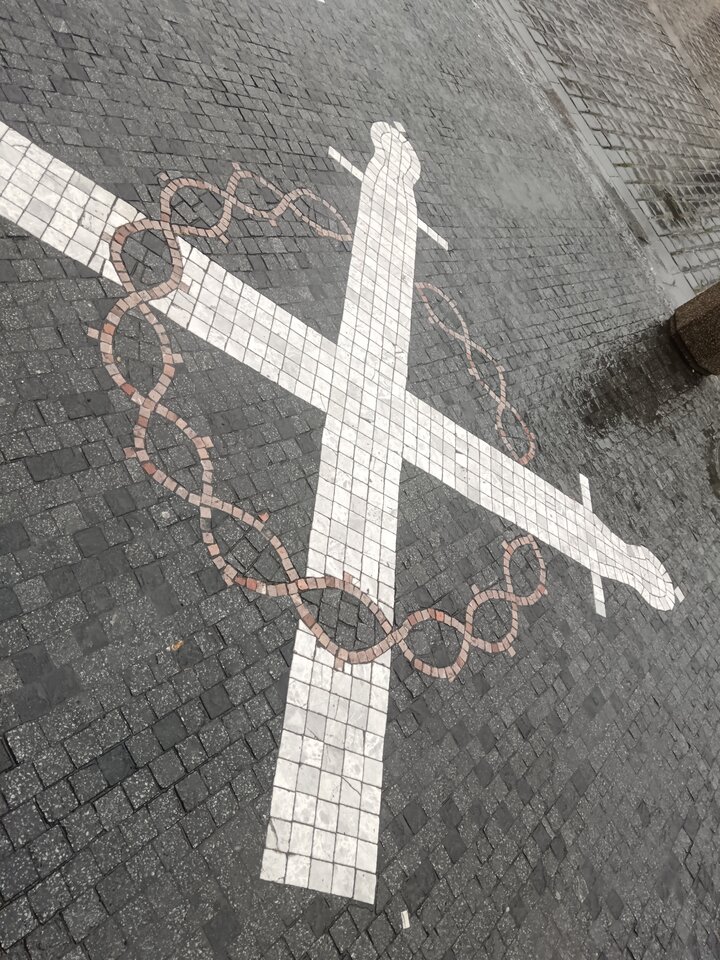 Cobblestone street