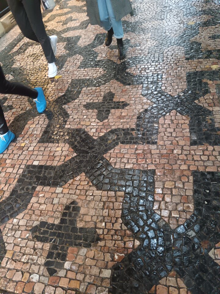 Cobblestone street