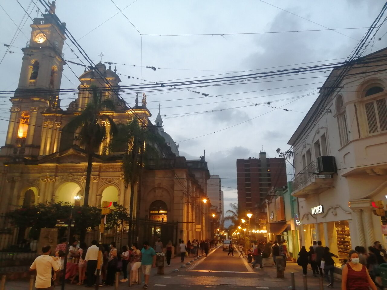 Church in Jujuy at night